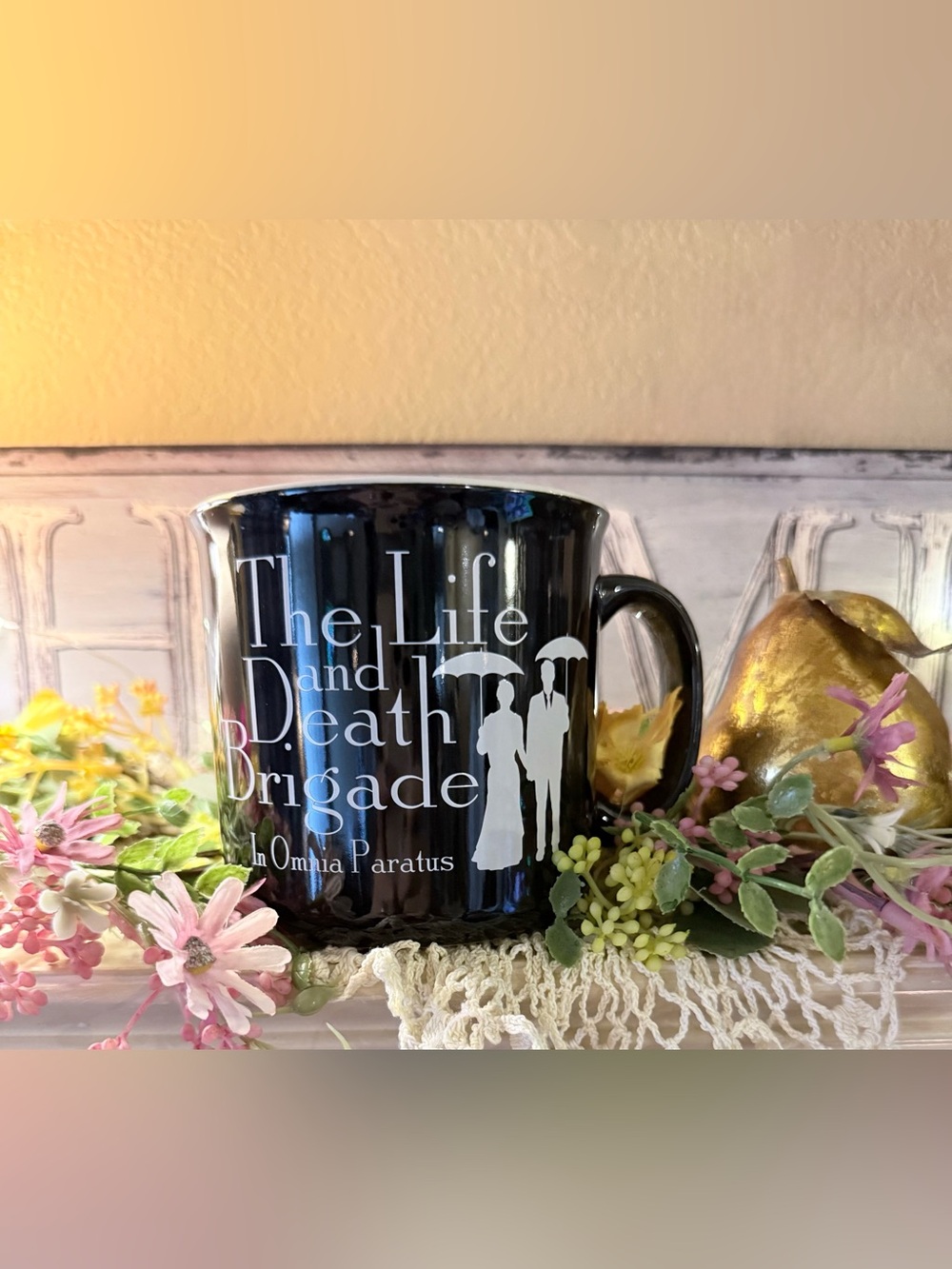 The Gilmore Girls The Life and Death Brigade Mug in Black and White Large
